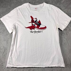 Jordan Air Jordan First In Flight Graphic Tee White Short Sleeve Men’s 2XL